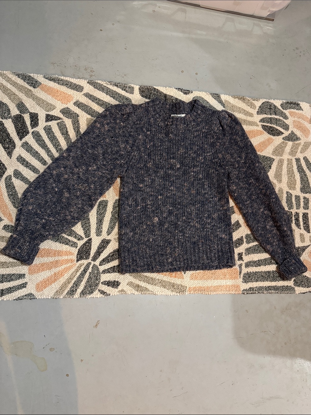 Madewell Navy Fleck Crewneck Sweater